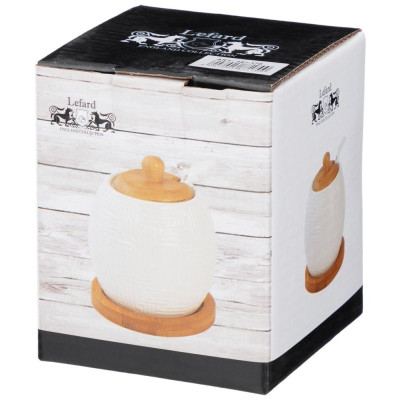 Сахарница с ложкой 'Native' 300мл 8х8х10см ARTI-M 587-170-1