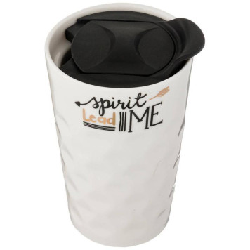 Кружка с двойными стенками и пластиковой крышкой ' Кофемания' 300мл ARTI-M 756-229-2