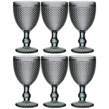 Набор бокалов д/вина 'ГРАНАТ' (6шт) 'Мuza Сolor' 300мл серый ARTI-M 781-159