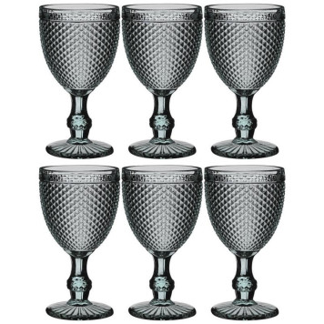 Набор бокалов д/вина 'ГРАНАТ' (6шт) 'Мuza Сolor' 300мл серый ARTI-M 781-159