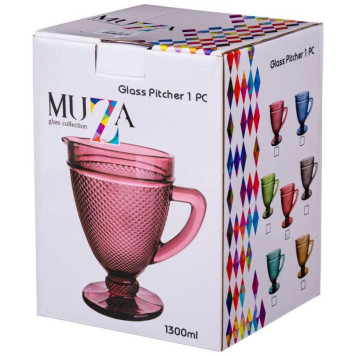 Кувшин 'ГРАНАТ' (1300мл) 'Мuza Сolor' серый ARTI-M 781-169-1