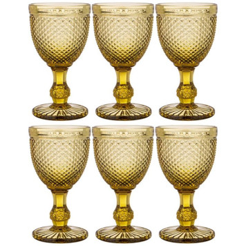 Набор бокалов для вина 'ГРАНАТ' 6шт 'Muza color' 300мл желтый ARTI-M 781-218