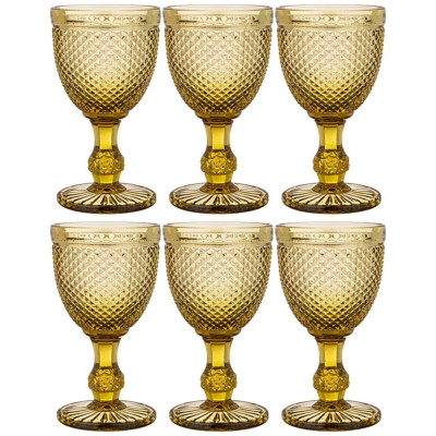 Набор бокалов для вина 'ГРАНАТ' 6шт 'Muza color' 300мл желтый ARTI-M 781-218