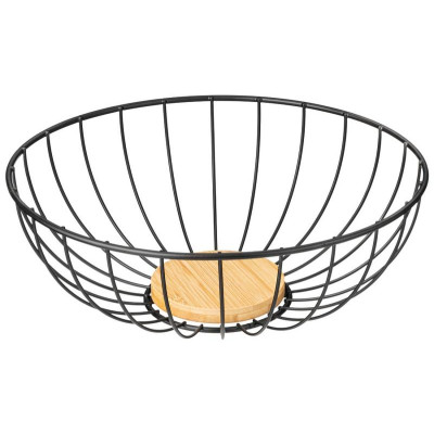 Фруктовница Agness металлическая цвет: black, 25х9см ARTI-M 790-363