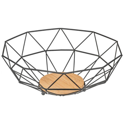 Фруктовница Agness металлическая цвет: black, 28х10см ARTI-M 790-364