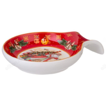 Подставка для ложки Дед мороз 85-1758 красная-1