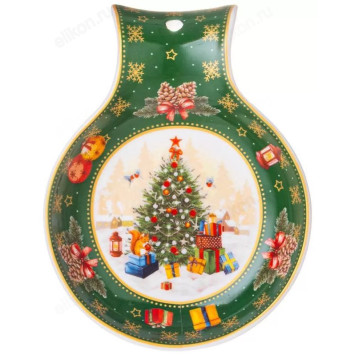 Подставка для ложки Елка 85-1759 зеленая