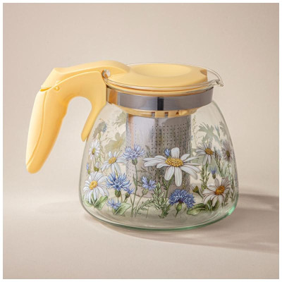 Чайник заварочный Agness с фильтром 'Васильки' 900мл ARTI-M 885-111-3