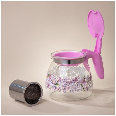 Чайник заварочный Agness с фильтром 'Сирень' 900мл ARTI-M 885-113-2