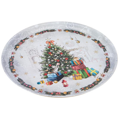 Поднос сервировочный Agness 'Новый год' 33х2.1см ARTI-M 898-130-2