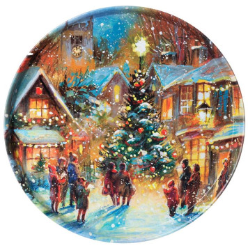 Поднос сервировочный Agness 'Новый год' 33х2.1см ARTI-M 898-133
