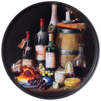 Поднос сервировочный Agness 'Винный погребок' 33х2.1см ARTI-M 898-143