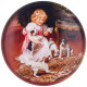 Поднос сервировочный Agness 'Девочка с собачками' 33х2.1см ARTI-M 898-205