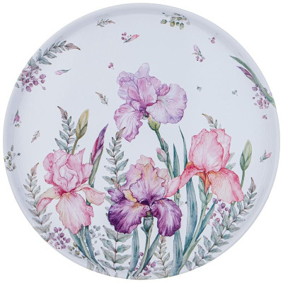 Поднос сервировочный Agness 'Ирисы' 33х2.1см ARTI-M 898-208