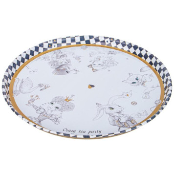 Поднос сервировочный Agness 'Wonderland' 33х2.1см ARTI-M 898-218-1