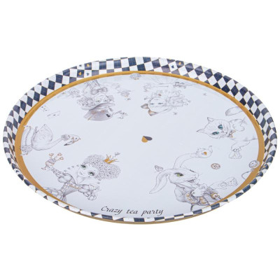 Поднос сервировочный Agness 'Wonderland' 33х2.1см ARTI-M 898-218-1