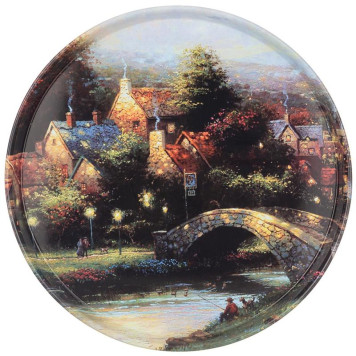 Поднос сервировочный Agness 'Загородный пейзаж' 33х2.1см ARTI-M 898-221