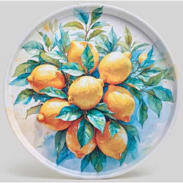 Поднос сервировочный Agness 'Citrus charm' 33х2.1см ARTI-M 898-244