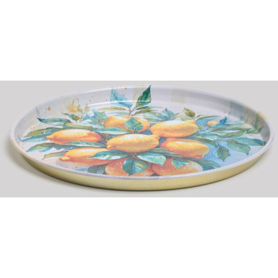 Поднос сервировочный Agness 'Citrus charm' 33х2.1см ARTI-M 898-244-3