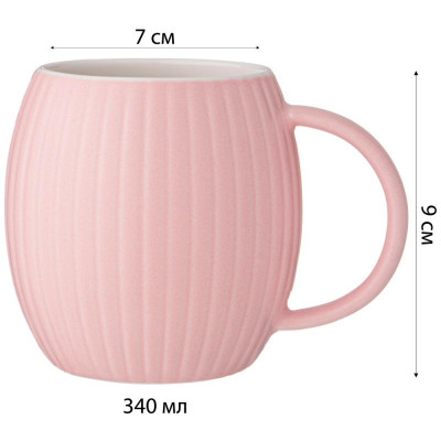 Кружка Lefard 'Coffemania' 340мл розовая ARTI-M 90-1090-2