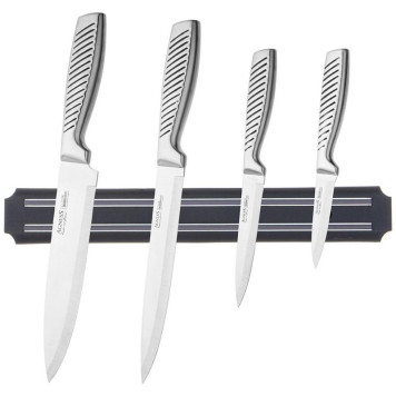 Набор ножей Agness с магнитным держателем и ручкой из нерж.стали, 5пр ARTI-M 911-767