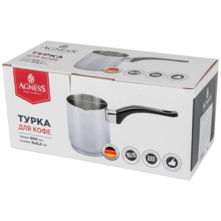 Турка Agness 600мл, индукционное дно ARTI-M 914-051-1