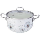 Кастрюля Agness эмалированная со стеклянной крышкой (3.8л, d22см) ARTI-M 943-058