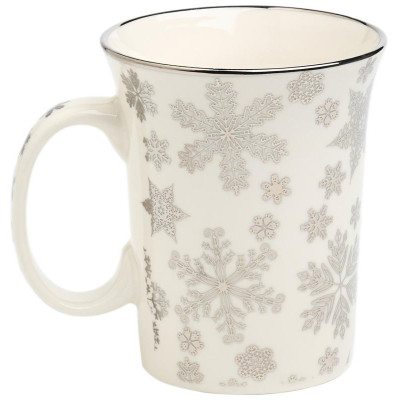Кружка Lefard 310мл серебро снежинки ARTI-M 97-758-2