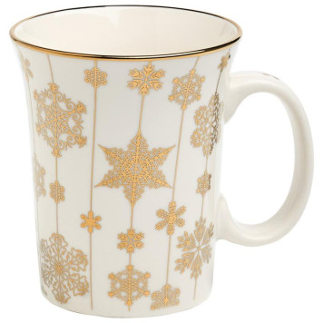 Кружка Lefard 310мл золото снежинки ARTI-M 97-759