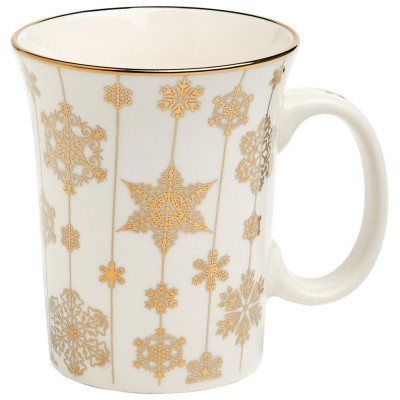 Кружка Lefard 310мл золото снежинки ARTI-M 97-759