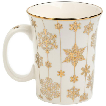 Кружка Lefard 310мл золото снежинки ARTI-M 97-759-2