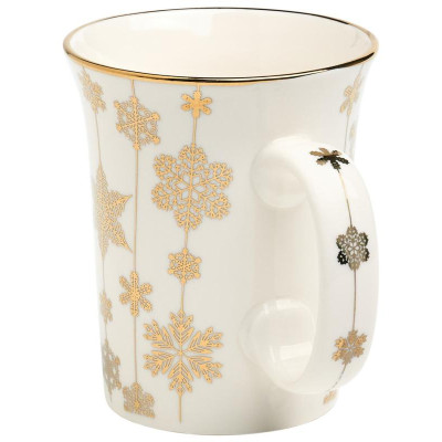 Кружка Lefard 310мл золото снежинки ARTI-M 97-759-3