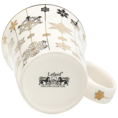 Кружка Lefard 310мл золото снежинки ARTI-M 97-759-4