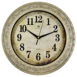 Часы настенные ATLANTIS TLD-35007С gold