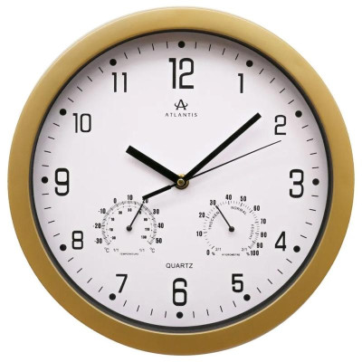 Часы настенные ATLANTIS TLD-9039 gold
