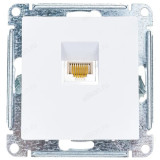 Розетка компьютерная SE AtlasDesign, RJ45, механизм, белая SE ATN000183