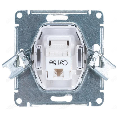 Розетка компьютерная SE AtlasDesign, RJ45, механизм, белая-2