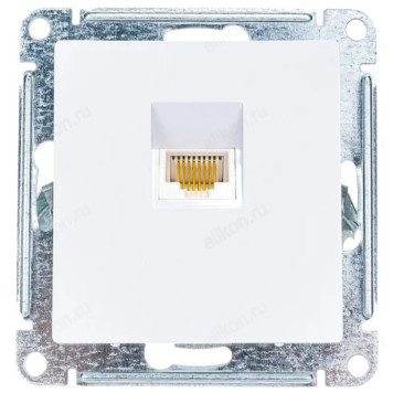 Розетка компьютерная SE AtlasDesign, RJ45, механизм, белая