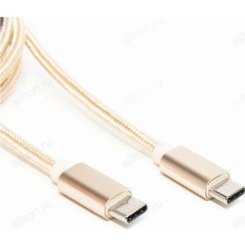 Кабель USB-USB Type-C 3.1 1,8м Атом 31029 золотой-2