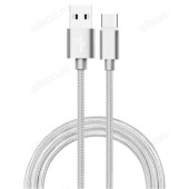 Кабель USB 3 - USB Type-C 1м 2.4А Атом (шт/шт) тканевая оплетка Кабель USB 3 - USB Type-C 1м 2.4А Атом (шт/шт) тканевая оплетка