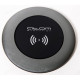 Зарядка беспроводная ATOM-W1102M, 10Вт, круг, пластик, Атом,серый