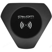 Зарядка беспроводная ATOM-W1103C, 10Вт, треугольник, металл, Type-C, Атом, черный