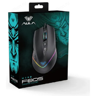 Мышь игровая AULA F805 Black + Rainbow backlight-2