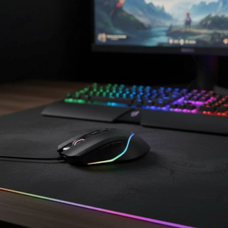 Мышь игровая AULA F805 Black + Rainbow backlight-3