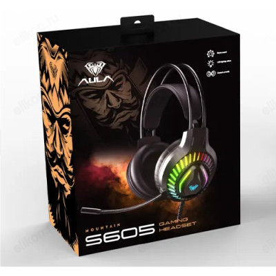 Гарнитура проводная игровая AULA S605 накладные-4