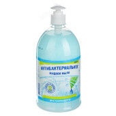 Жидкое мыло антибактериальное Аура чистоты 1л 2555