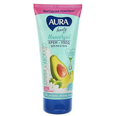 Крем для рук и тела AURA универсальный200мл арт31498 977-129