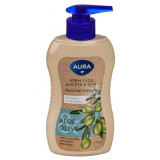 Крем для рук и тела AURA Natural beauty Зеленый чай,Масло оливы,авокадо п/б,180мл 977-207