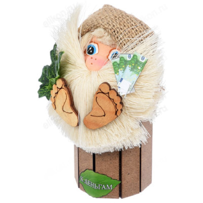 Сувенир-оберег Банник к деньгам Банные штучки 32652-1
