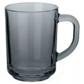 Кружка стекло 250мл BASILICO/LAVA GREY